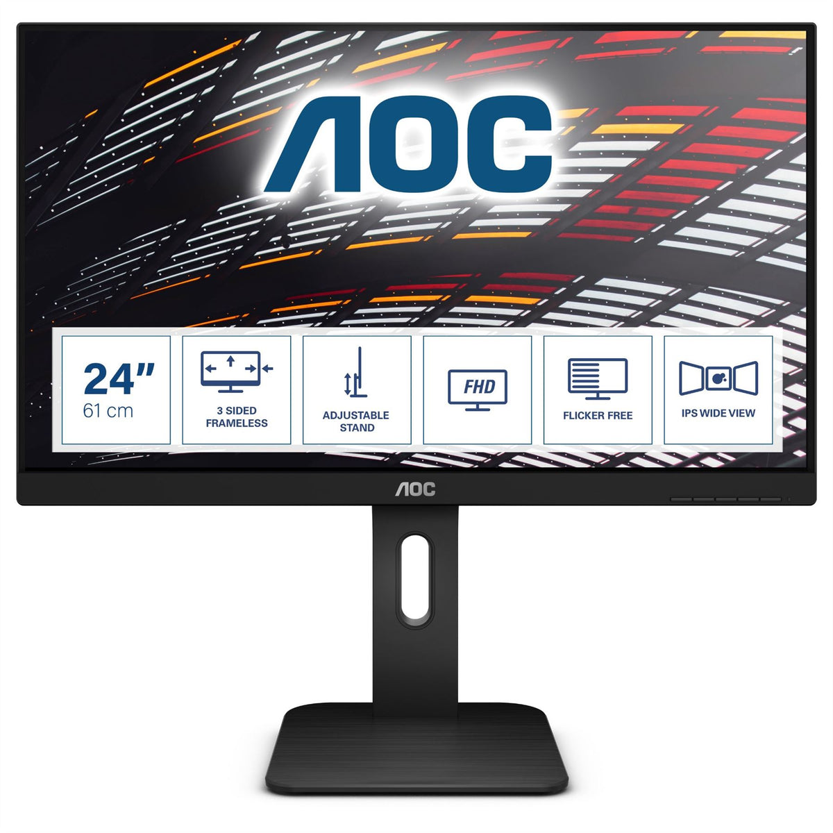 AOC P1 X24P1 Computer Monitor 61 cm (24&quot;) 1920 x 1200 pixels WUXGA LED Black