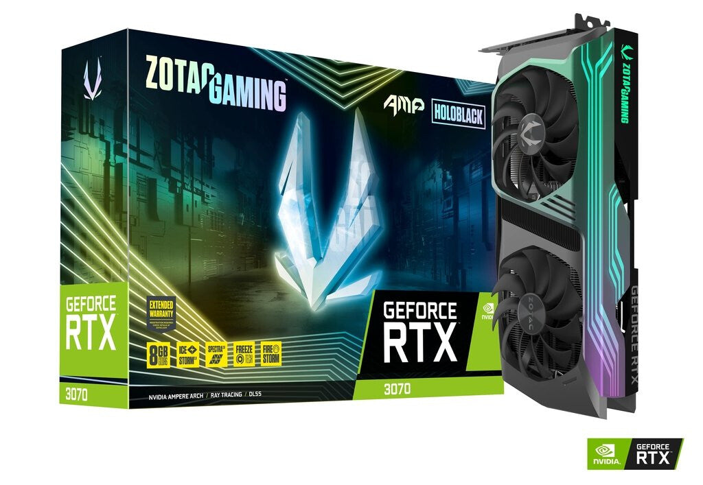 Zotac AMP Holo - NVIDIA 8 GB GDDR6 GeForce RTX 3070 graphics card