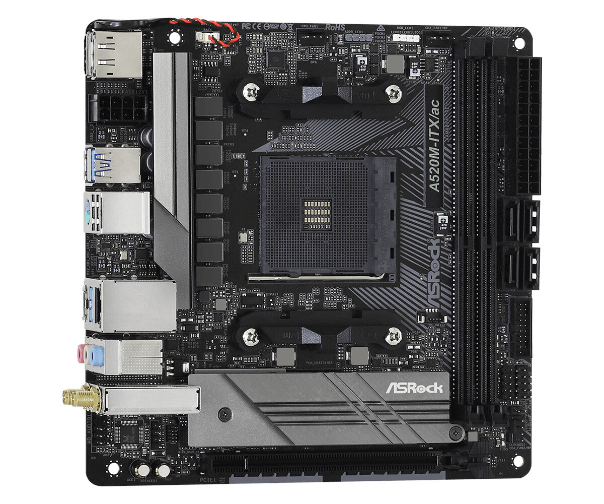 Asrock A520M mini ITX motherboard - AMD A520 Socket AM4