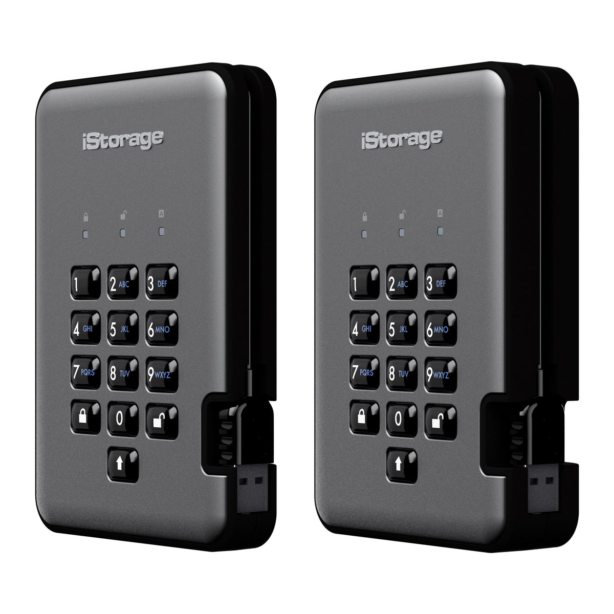 iStorage diskAshur PRO2 - Encrypted External solid state drive in Graphite - 256 GB