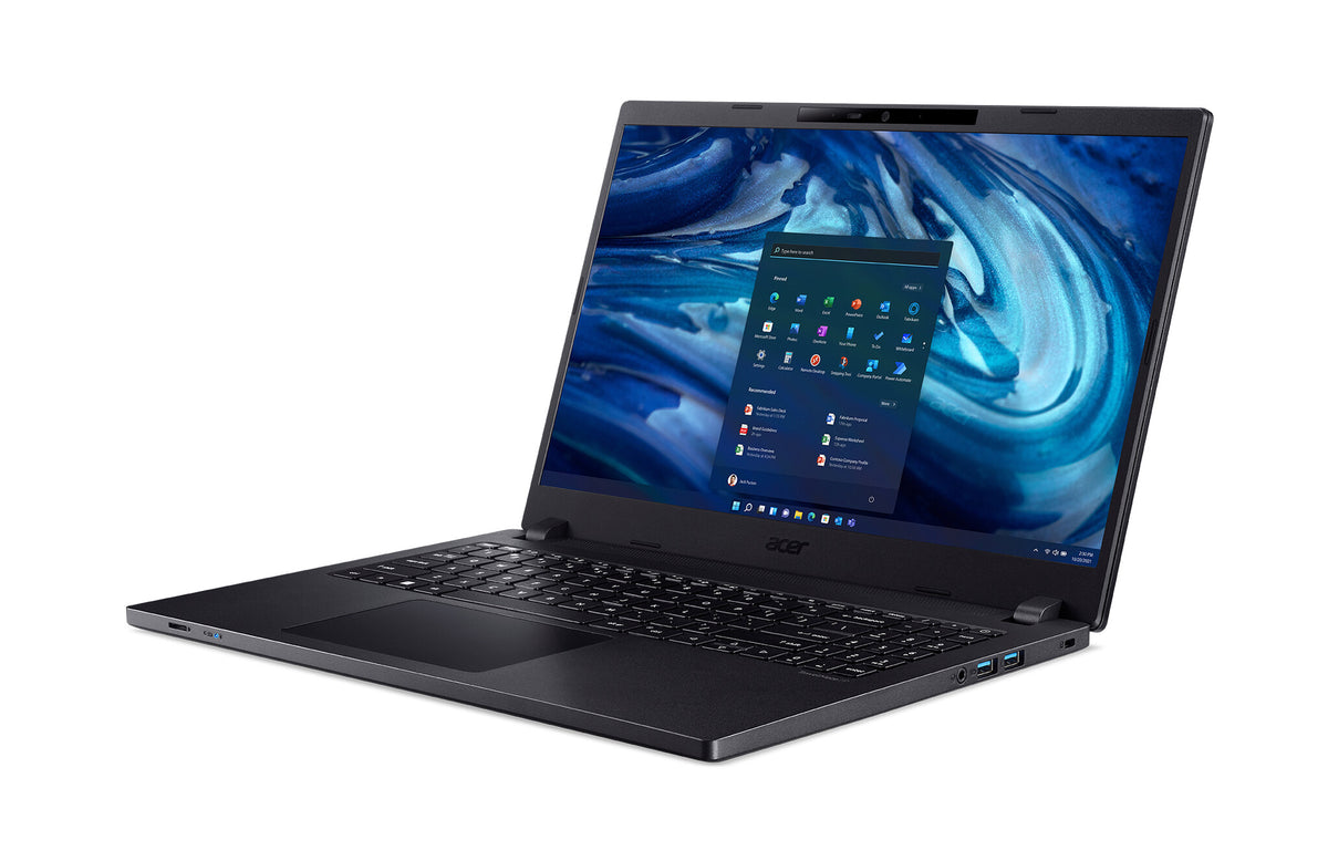 Acer TravelMate P2 Laptop - 39.6 cm (15.6&quot;) - Intel® Core™ i7-1255U - 16 GB DDR4-SDRAM - 512 GB SSD - Wi-Fi 6 - Windows 11 Pro - Black