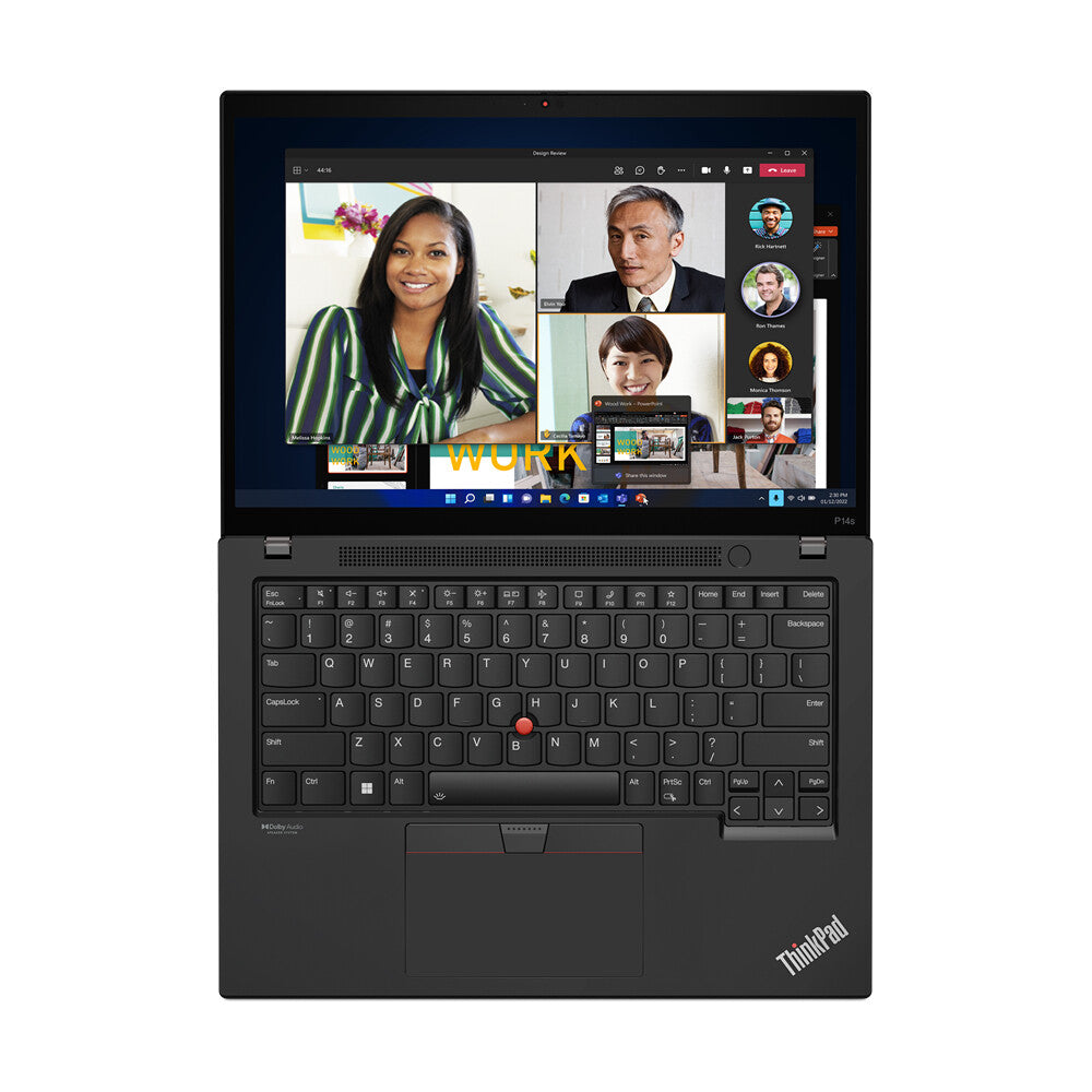 Lenovo ThinkPad P14s Gen 3 Laptop - 35.6 cm (14&quot;) - Touchscreen - Intel® Core™ i7-1260P - 16 GB DDR4-SDRAM - 512 GB SSD - NVIDIA Quadro T550 - Wi-Fi 6E - Windows 11 Pro - Black