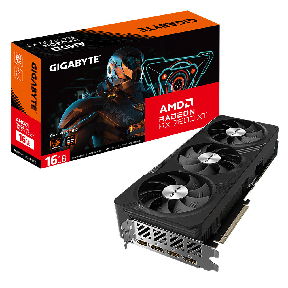 Gigabyte GAMING OC - AMD 16 GB GDDR6 Radeon RX 7800 XT graphics card