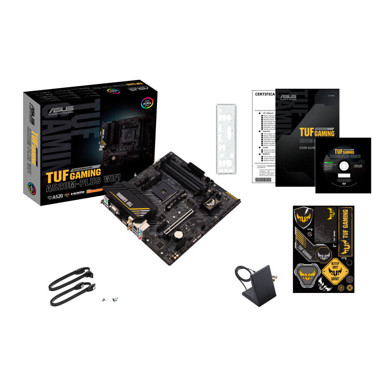 ASUS TUF GAMING A520M-PLUS WIFI micro ATX motherboard - AMD A520 Socket AM4