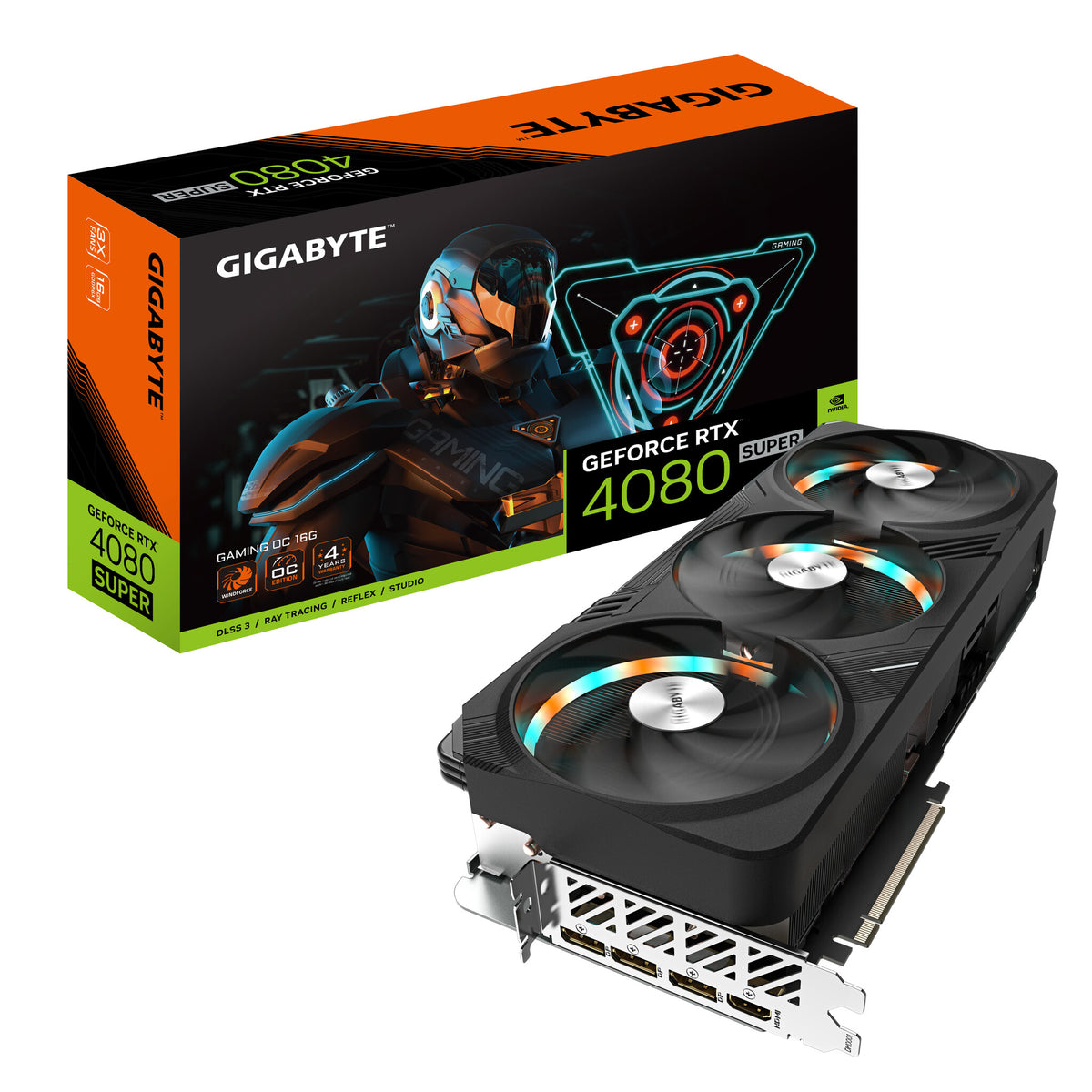 Gigabyte GAMING OC 16G - NVIDIA 16 GB GDDR6X GeForce RTX 4080 SUPER graphics card