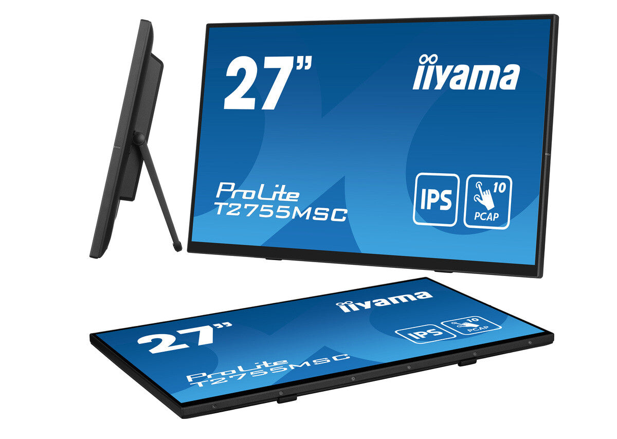 iiyama ProLite T2755MSC-B1 - 68.6 cm (27&quot;) - 1920 x 1080 pixels Full HD LED Touchscreen Tabletop Monitor