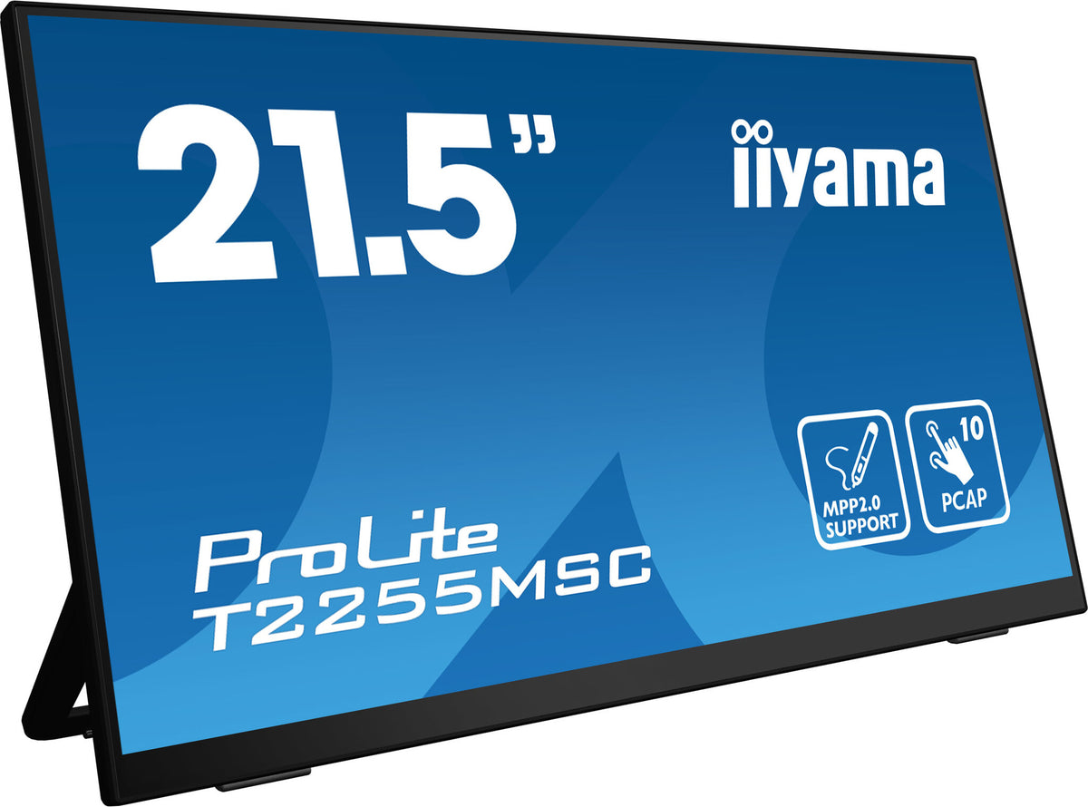 iiyama ProLite T2255MSC-B1 - 54.6 cm (21.5&quot;) - 1920 x 1080 pixels FHD LCD Touchscreen Portable Monitor