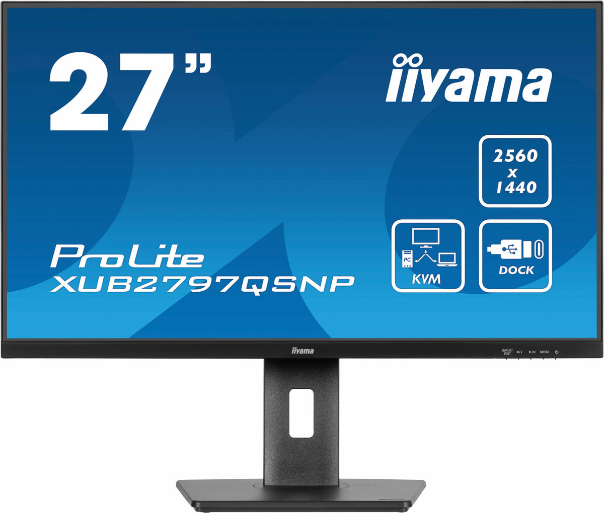 iiyama ProLite XUB2797QSNP-B1 - 68.6 cm (27&quot;) - 2560 x 1440 pixels WQHD LED Monitor