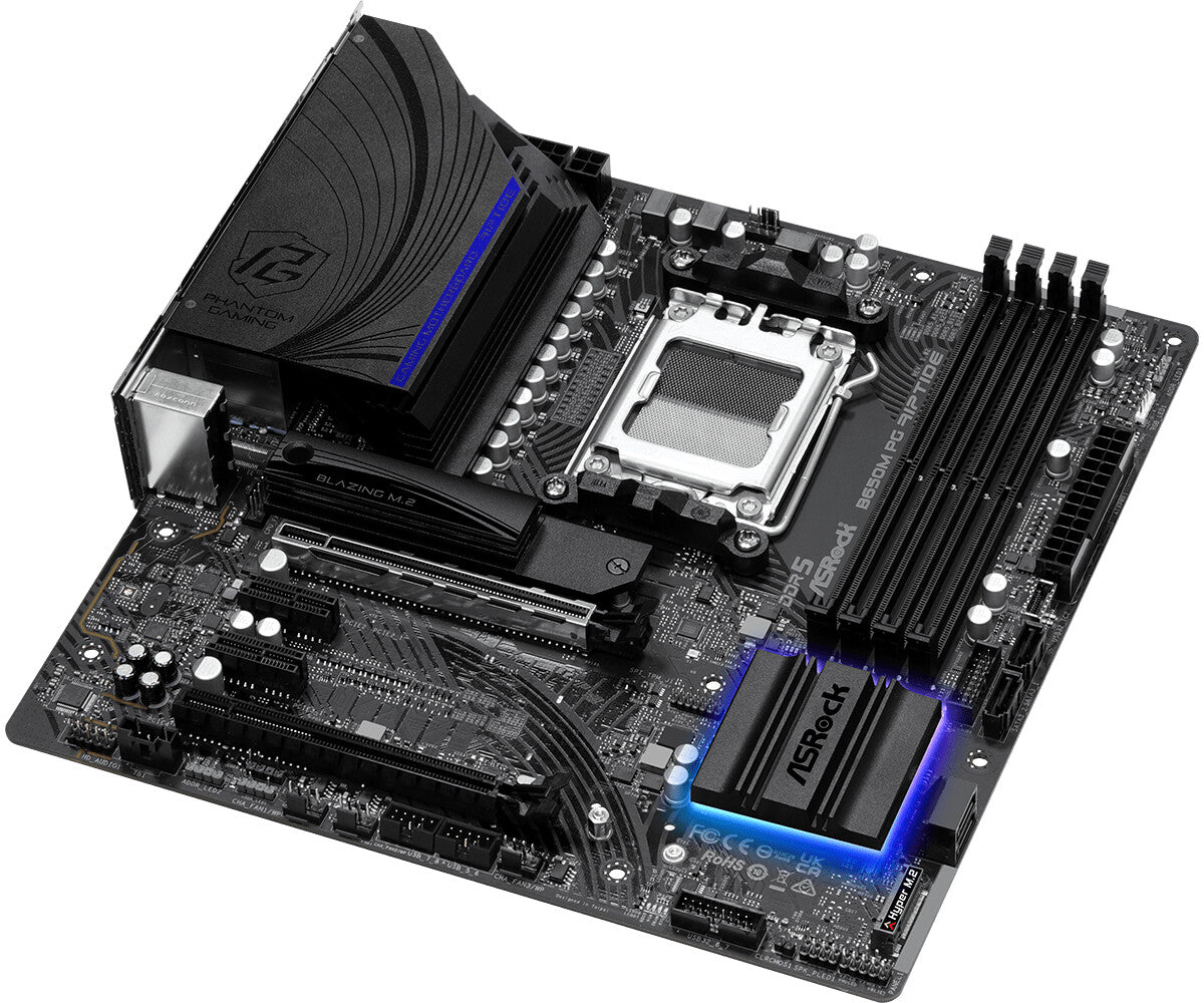 Asrock B650M PG Riptide micro ATX motherboard - AMD B650 Socket AM5