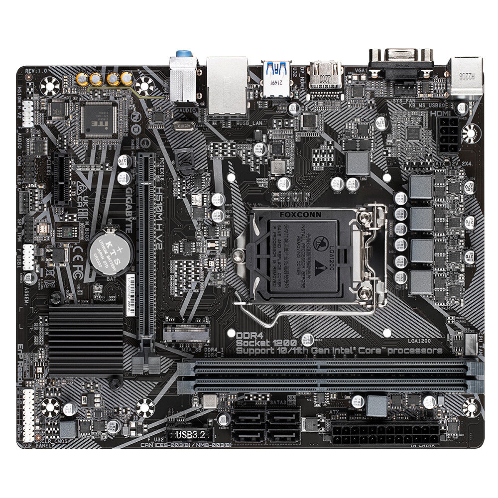 Gigabyte H510M H V2 micro ATX motherboard - Intel H510 Express LGA 1200