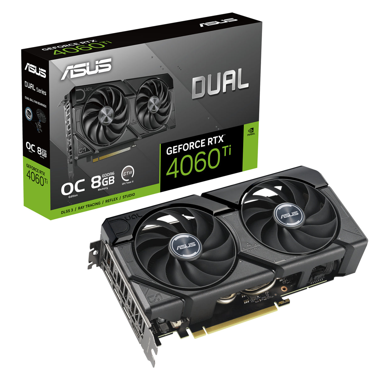 ASUS Dual - NVIDIA 8 GB GDDR6 GeForce RTX 4060 Ti graphics card