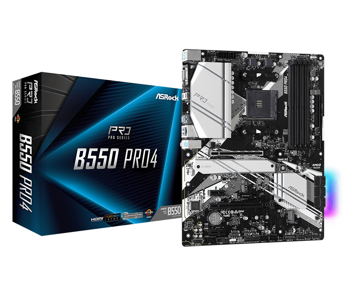 Asrock B550 Pro4 ATX motherboard - AMD B550 Socket AM4