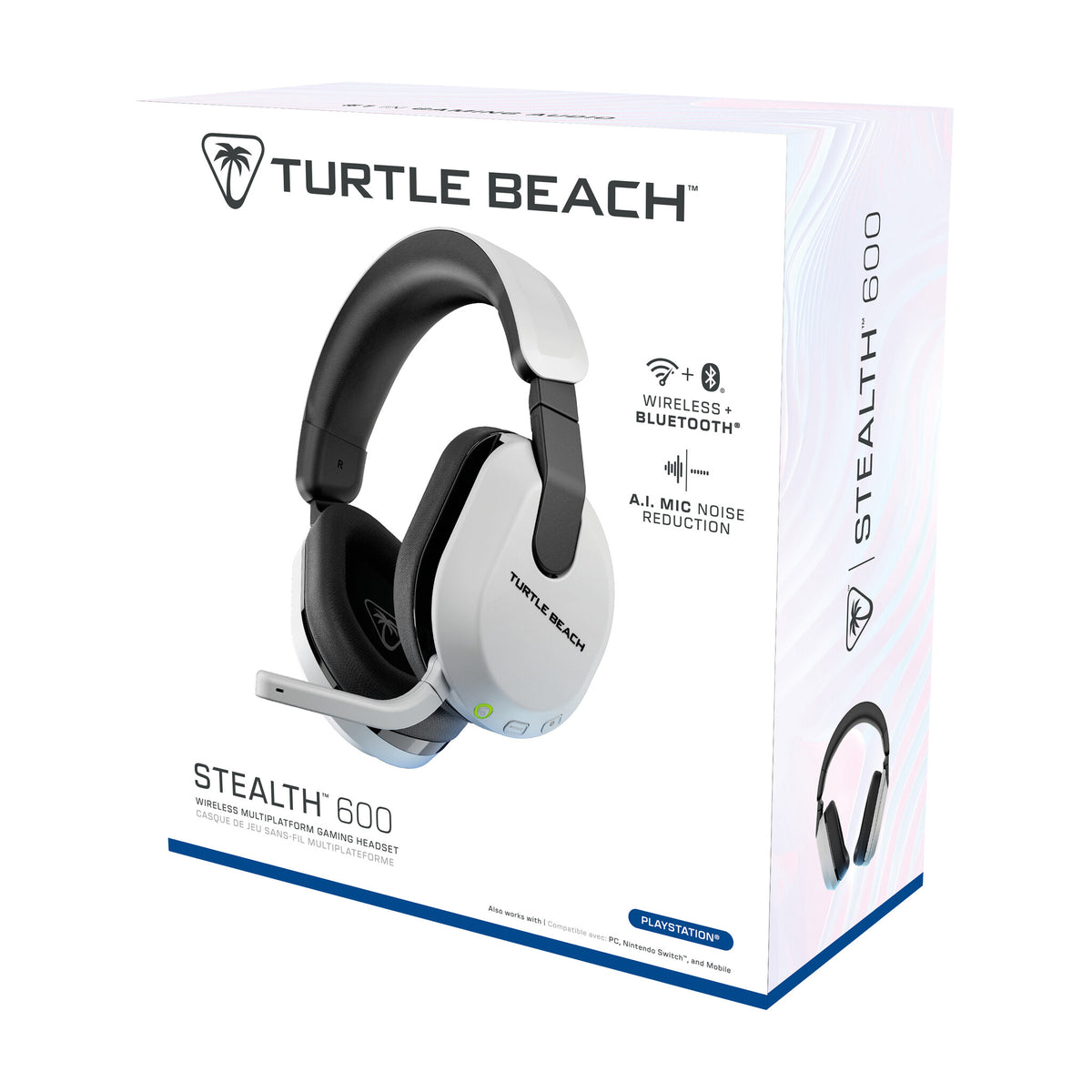 Turtle Beach Stealth 600 (3rd Gen) - Wireless Bluetooth Gaming Headset for PS4 / PS5 in White