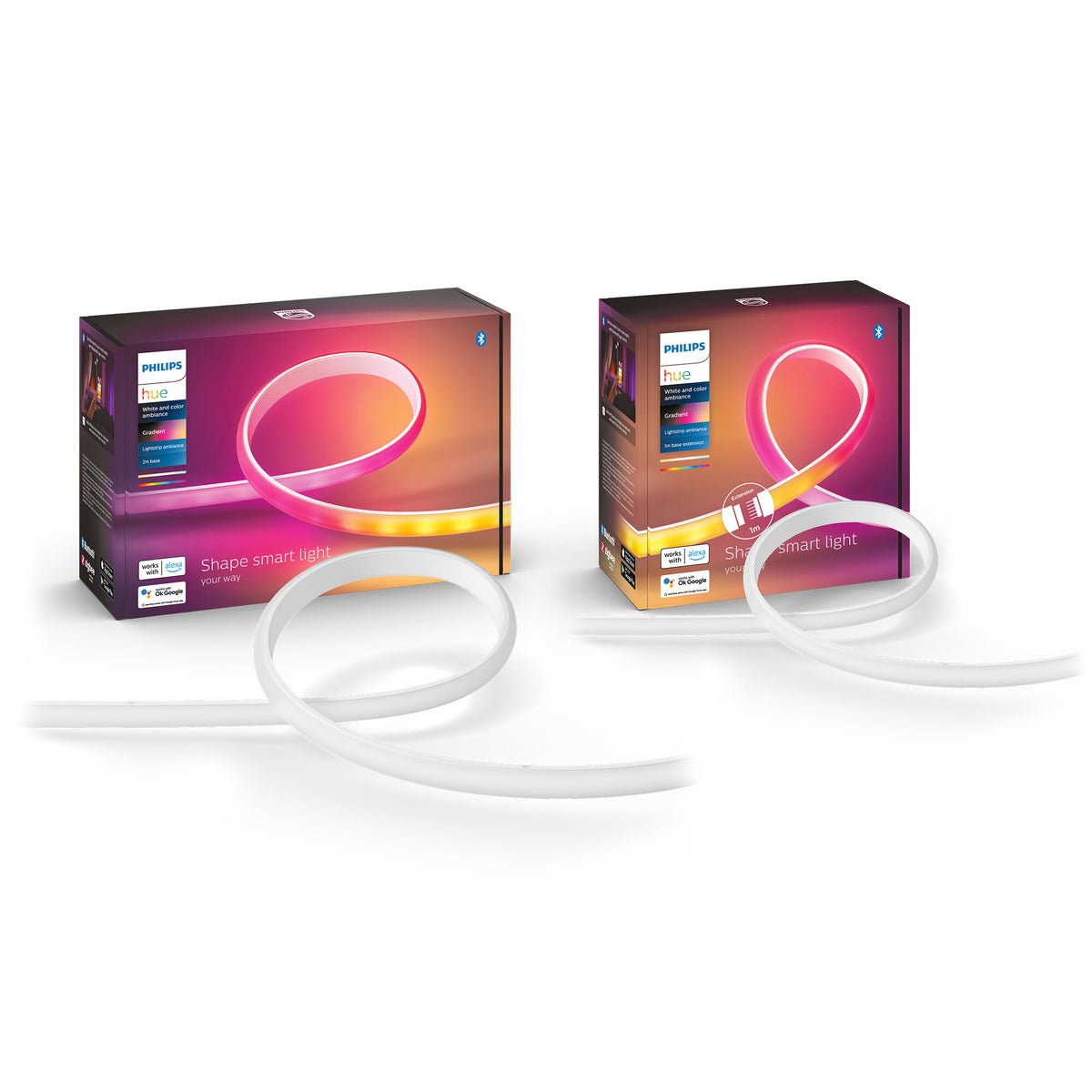 Philips Hue Gradient Lightstrip - 2M &amp; 1m Extension