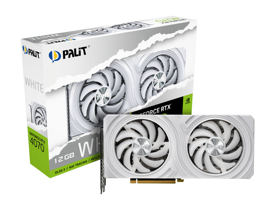 Palit White - NVIDIA 12 GB GDDR6X GeForce RTX 4070 graphics card