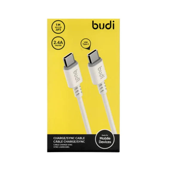 budi Charge/Sync Cable - USB-C to USB-C - 1 Metre