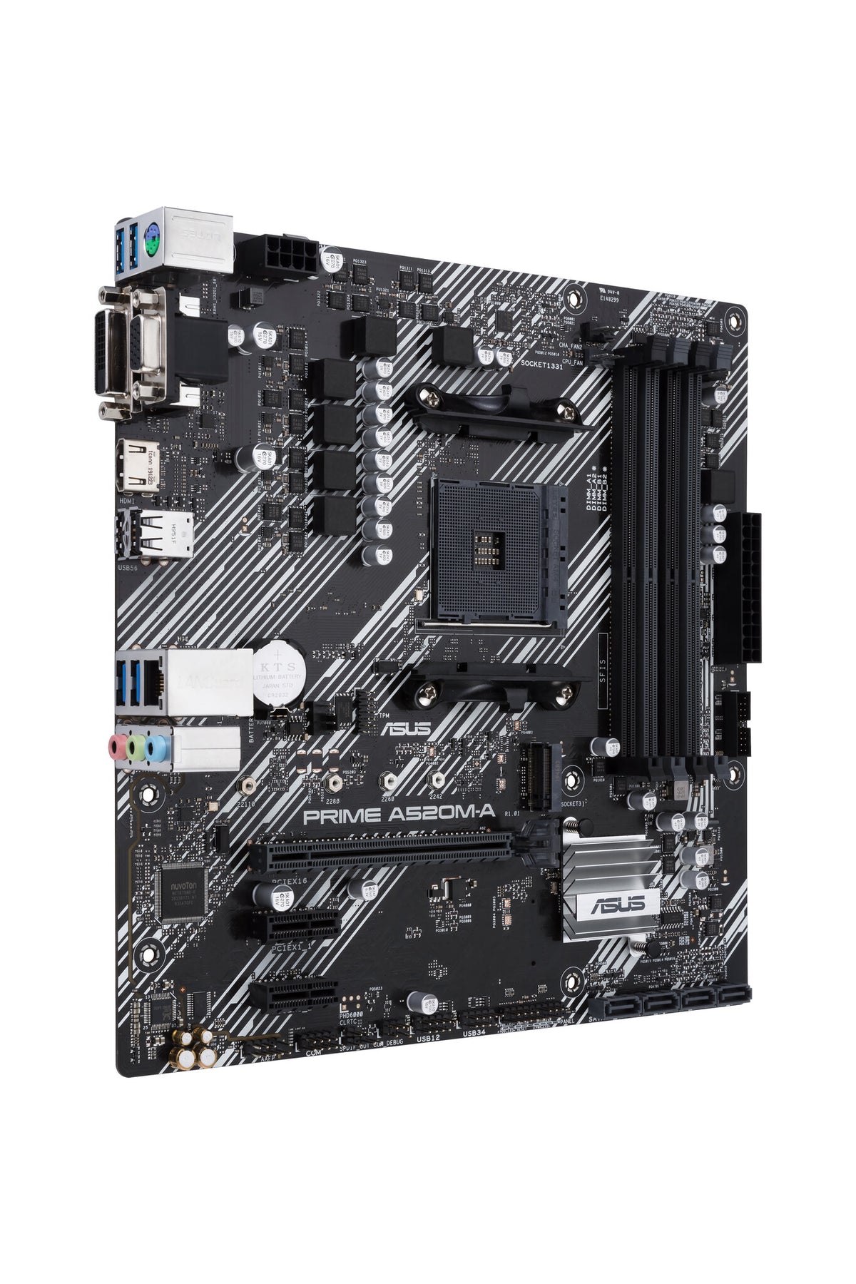 ASUS PRIME A520M-A II/CSM micro ATX motherboard - AMD A520 Socket AM4