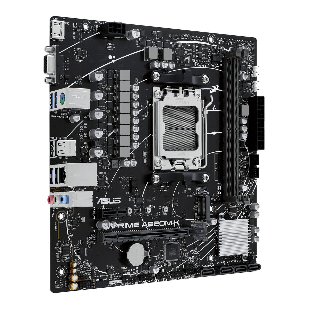 ASUS PRIME A620M-K micro ATX motherboard - AMD A620 Socket AM5