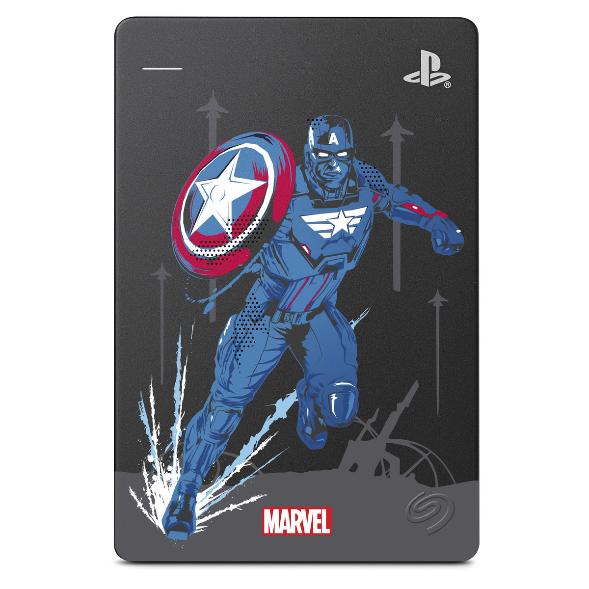 Seagate Game Drive for PS4 - Marvels Avengers Captain America Special Edition - External HDD - 2 TB