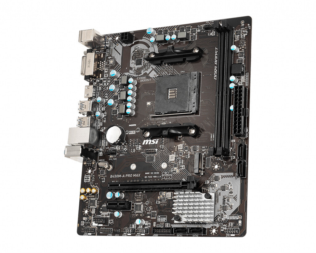 MSI B450M-A PRO MAX micro ATX motherboard - AMD B450 Socket AM4