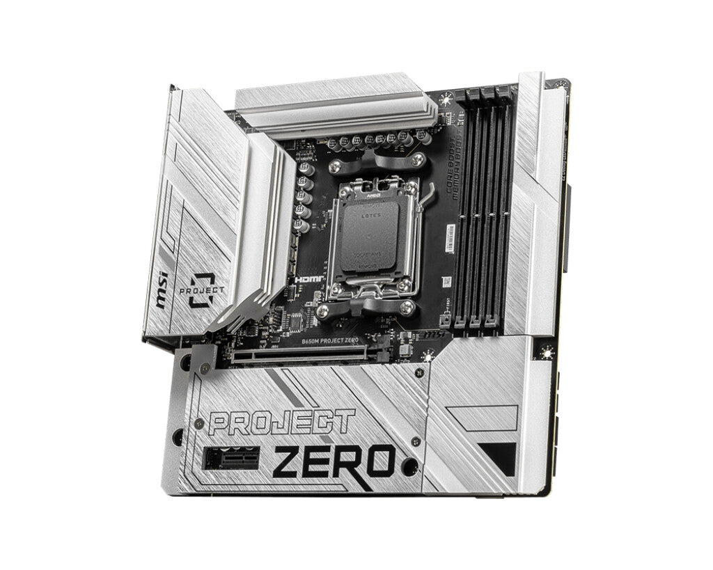 MSI B650M PROJECT ZERO micro ATX motherboard - AMD B650 Socket AM5