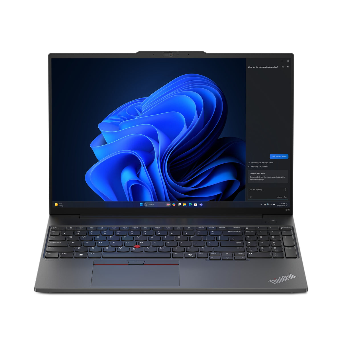 Lenovo ThinkPad E16 Gen 2 Laptop - 40.6 cm (16&quot;) - Intel Core Ultra 7 155H - 16 GB DDR5-SDRAM - 512 GB SSD - Wi-Fi 6E - Windows 11 Pro - Black