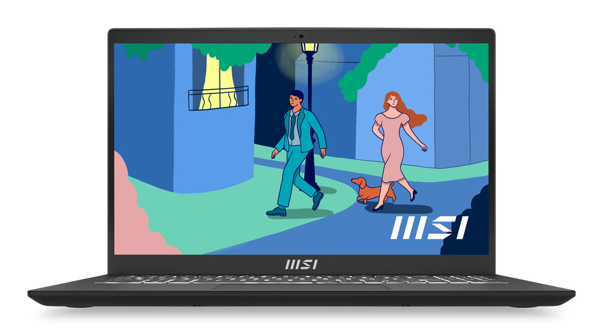 MSI Modern 15 Laptop - 39.6 cm (15.6&quot;) - Intel® Core™ i7-1255U  - 8 GB DDR4-SDRAM - 256 GB SSD - Wi-Fi 6 - Windows 11 Home - Black