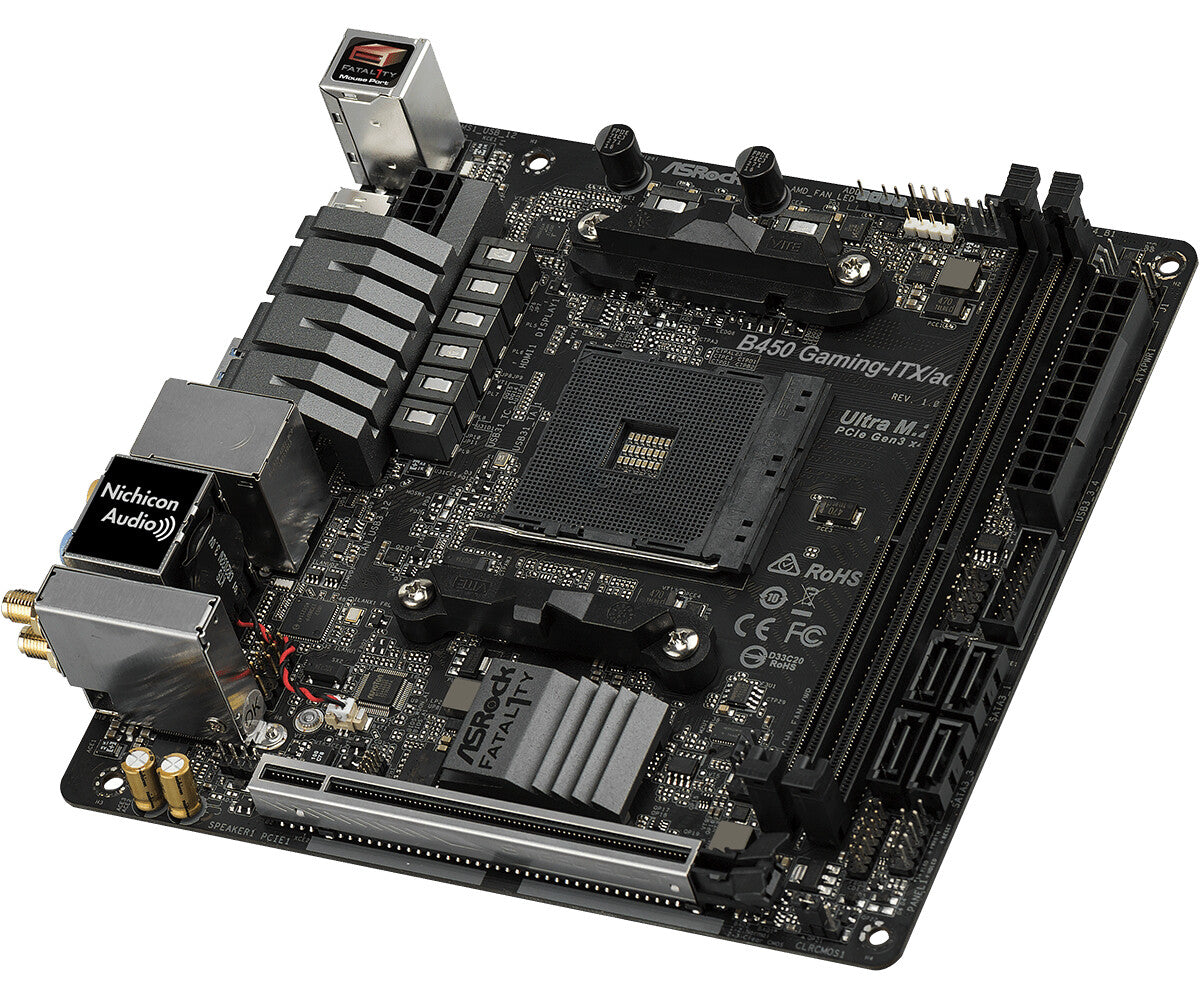 Asrock Fatal1ty B450 Gaming-ITX/ac mini ITX motherboard - AMD B450 Socket AM4