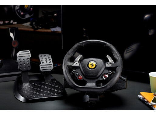 Thrustmaster T80 Ferrari 488 GTB Edition - Wired USB Steering wheel + Pedals for PC / PS4 / PS5