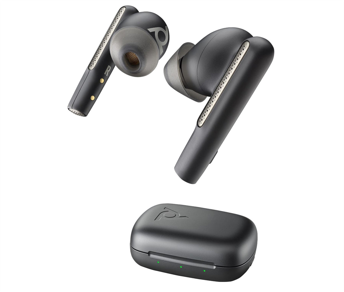 POLY Voyager Free 60 UC M Carbon Black Earbuds +BT700 USB-C Adapter +Basic Charge Case