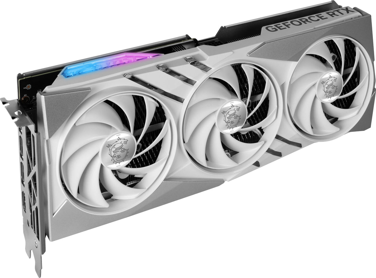 MSI GAMING X SLIM 12G WHITE - NVIDIA 12 GB GDDR6X GeForce RTX 4070 SUPER graphics card