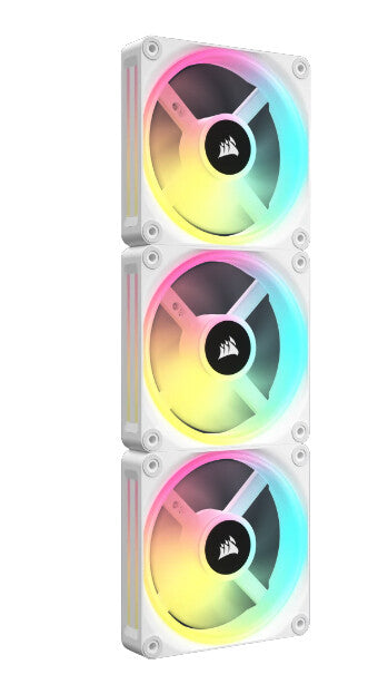 Corsair iCUE LINK QX120 RGB - Computer Case Fan in White - 120mm (Pack of 3)