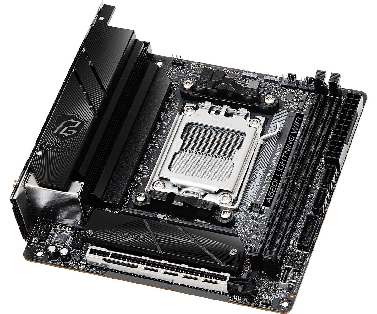 Asrock A620I Lightning WiFi mini ITX motherboard - AMD A620 Socket AM5