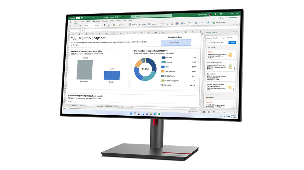 Lenovo ThinkVision P27Q-30 - 68.6 cm (27&quot;) - 2560 x 1440 pixels LED Monitor