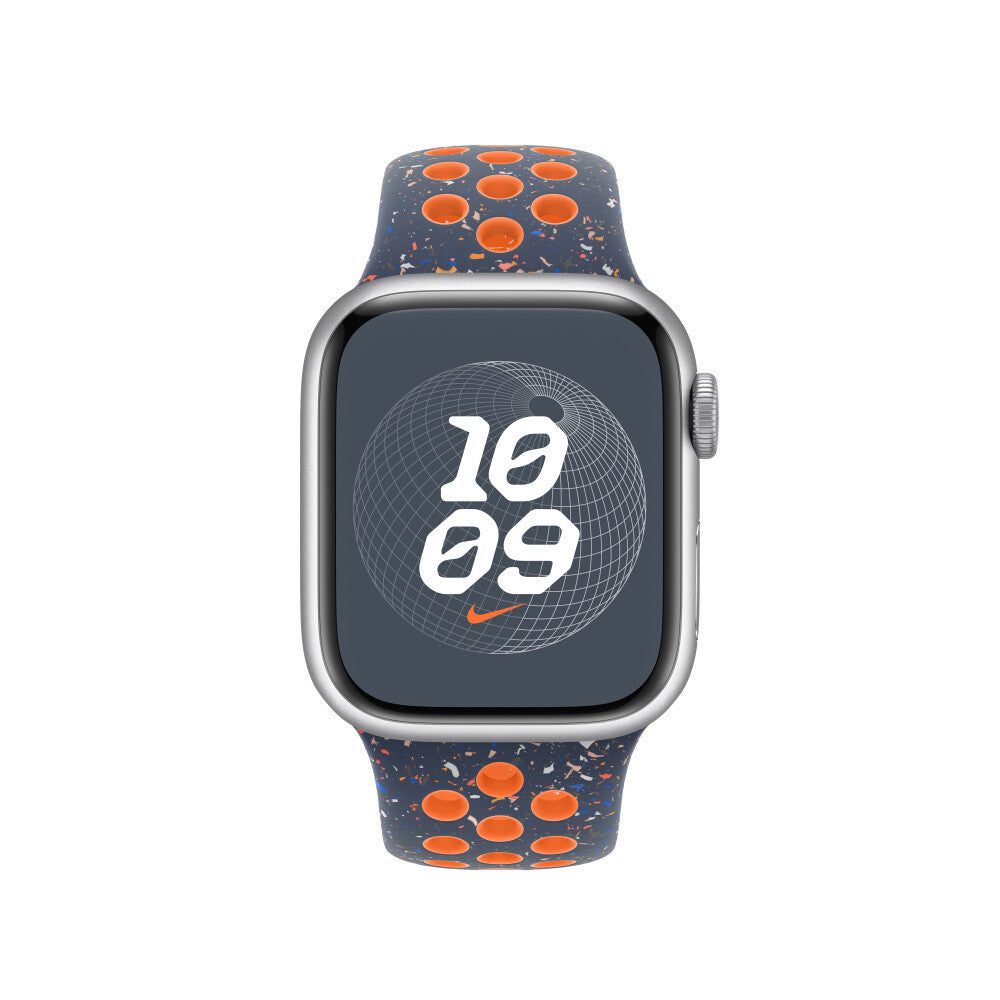 Apple MUUU3ZM/A - 41mm Blue Flame Nike Sport Band - M/L