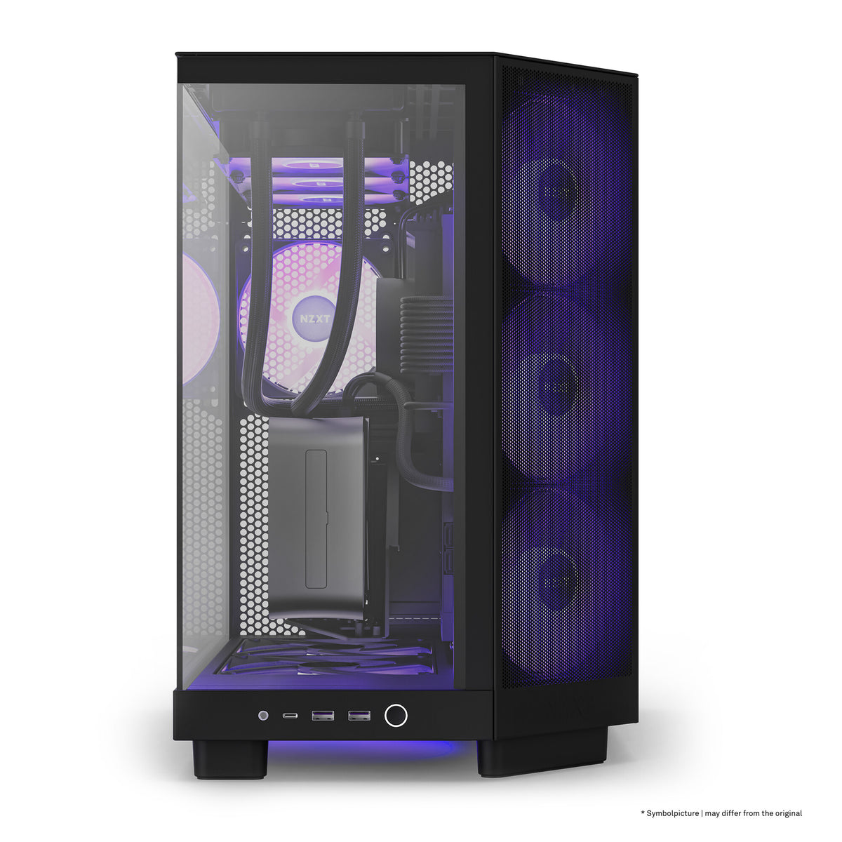 NZXT H6 Flow RGB - ATX Mid Tower Case in Black