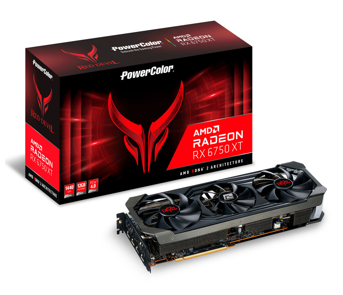 PowerColor Red Devil - AMD 12 GB GDDR6 Radeon RX 6750 XT graphics card