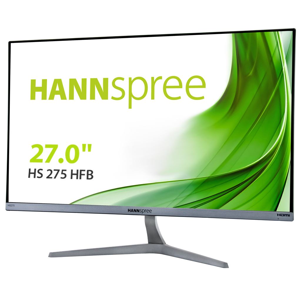 Hannspree HS275HFB LED display 68.6 cm (27&quot;) 1920 x 1080 pixels Full HD Black, Grey Monitor