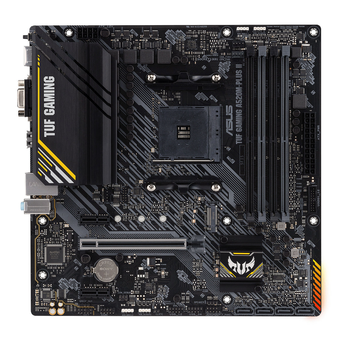 ASUS TUF GAMING A520M-PLUS II micro ATX motherboard - AMD A520 Socket AM4