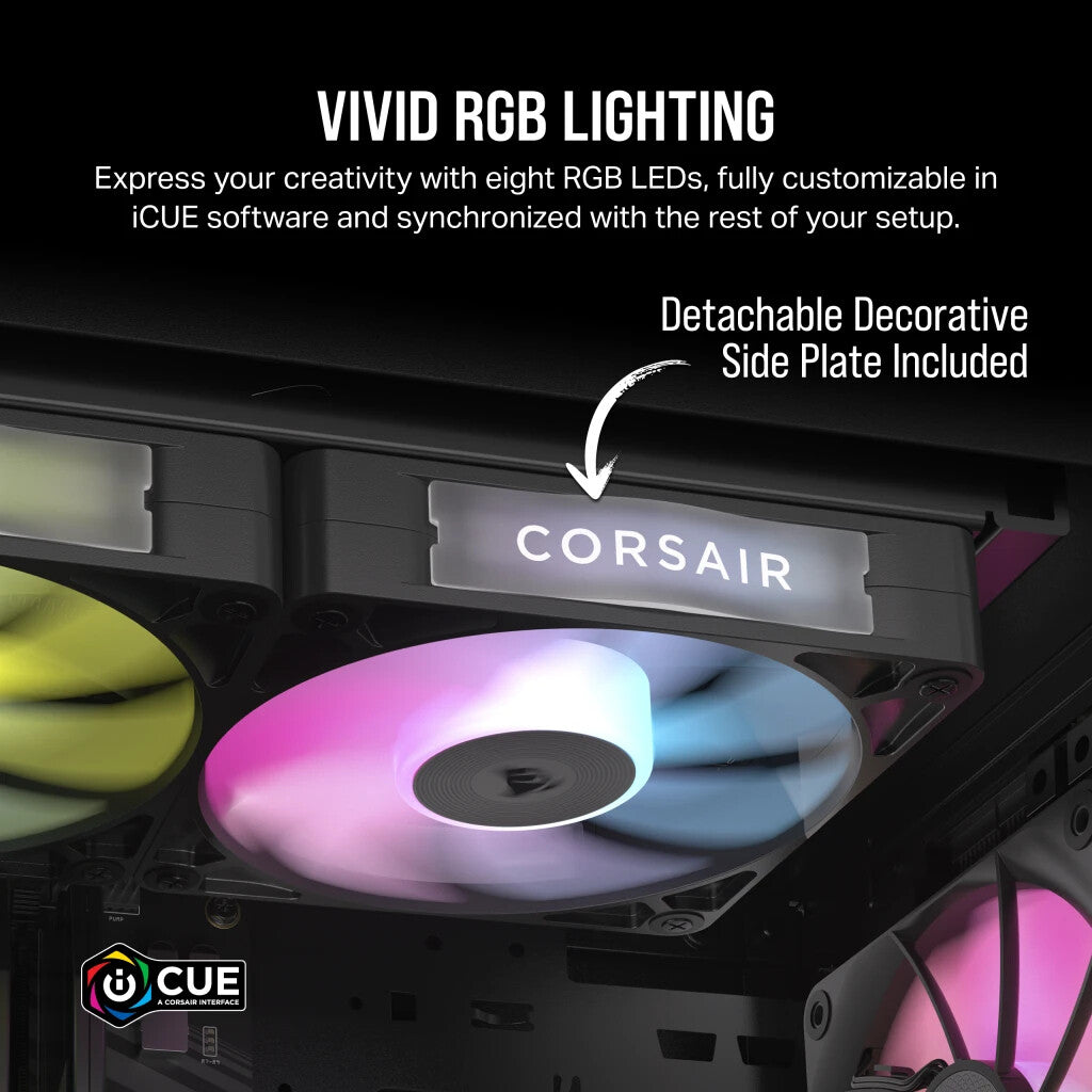 Corsair iCUE LINK RX140 RGB - PWM Computer Case Fan in Black - 140mm