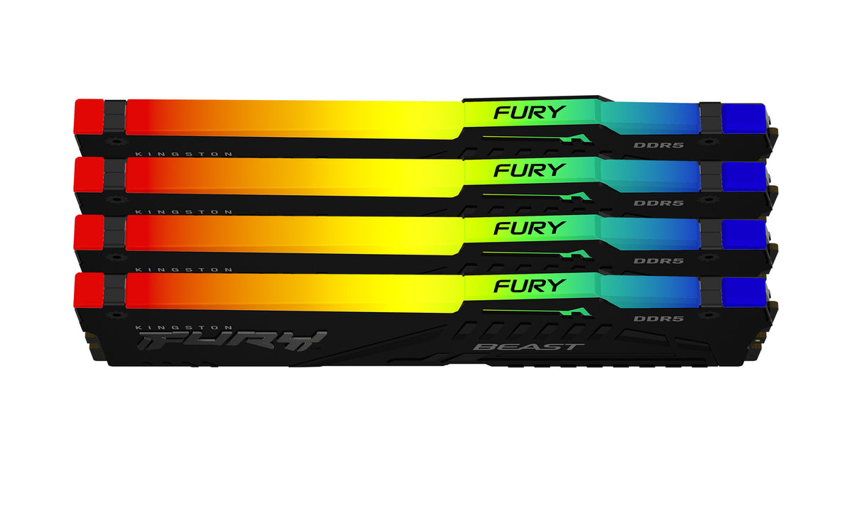 Kingston Technology FURY Beast RGB - 64 GB 4 x 16 GB DDR5 6000MT/s memory module