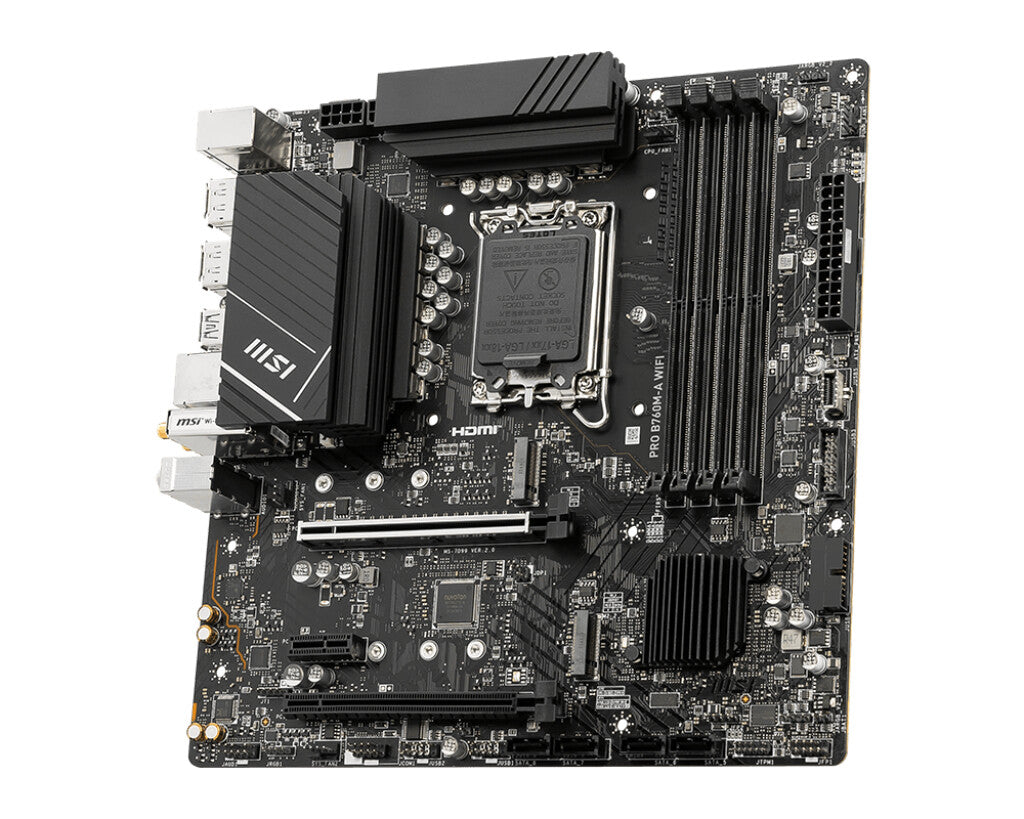 MSI PRO B760M-A WIFI micro ATX motherboard - Intel B760 LGA 1700