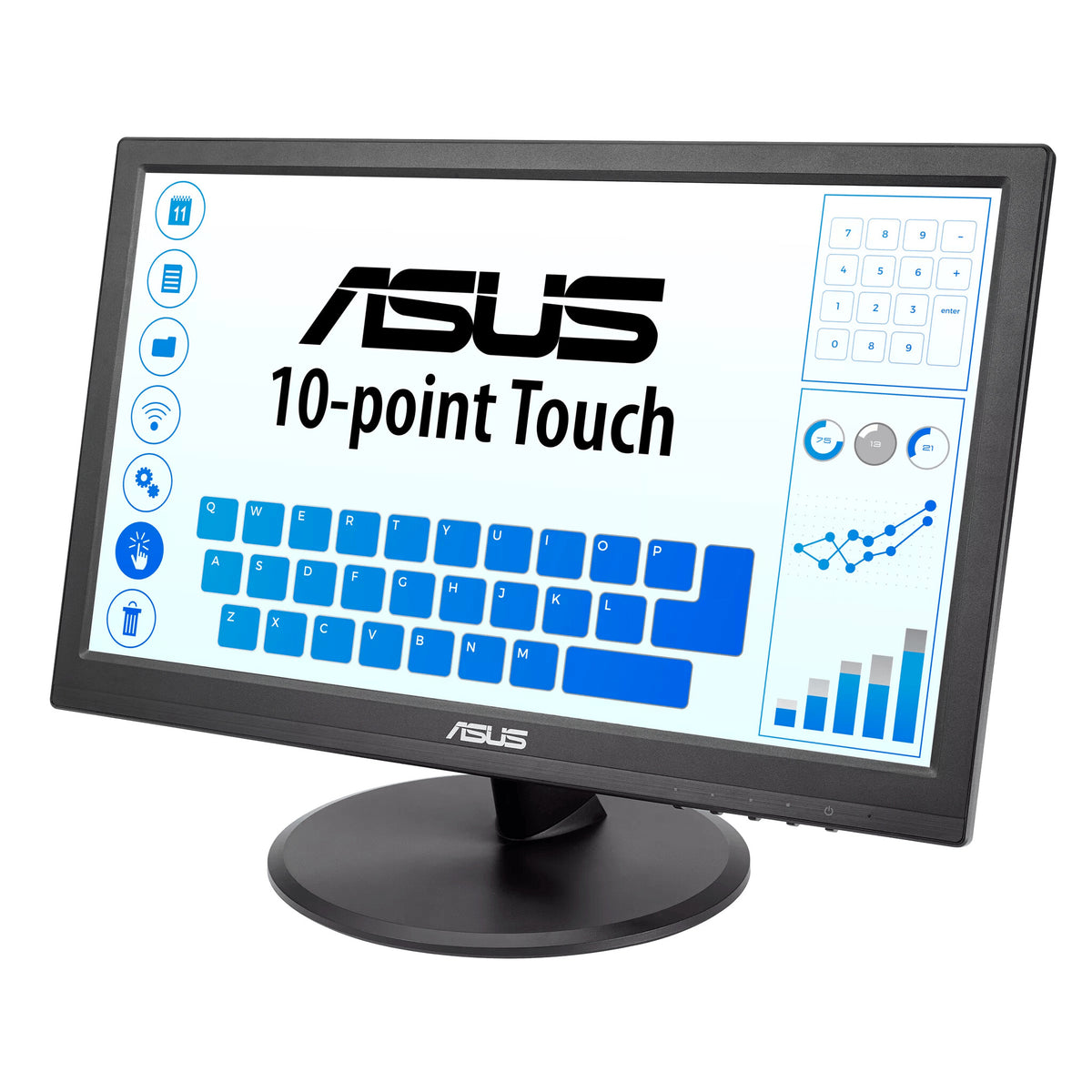 ASUS VT168HR - 39.6 cm (15.6&quot;) - 1366 x 768 pixels WXGA LED Touchscreen Monitor