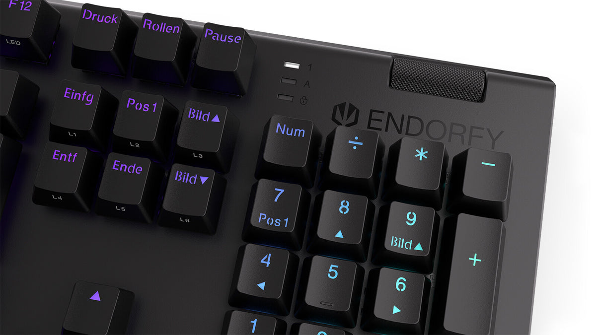 ENDORFY Omnis - USB Wired RGB Mechanical Gaming Keyboard in Black (QWERTZ German)