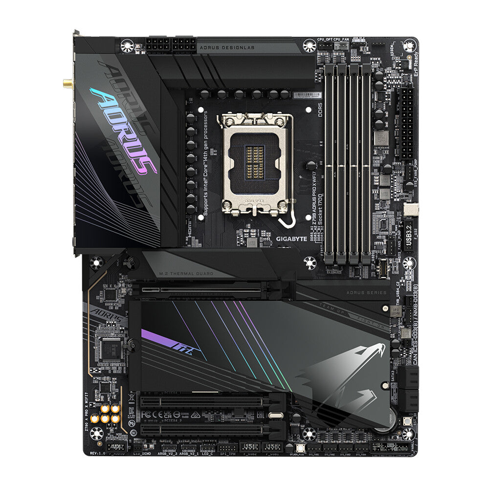 Gigabyte Z790 AORUS PRO X WIFI7 ATX motherboard - Intel Z790 LGA 1700