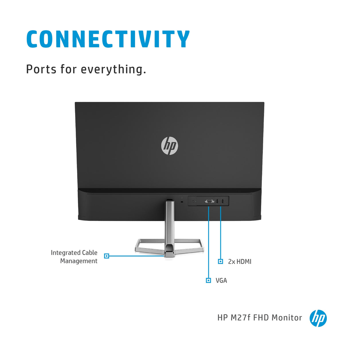 HP M27F - 68.6 cm (27&quot;) - 1920 x 1080 pixels Full HD LCD Monitor