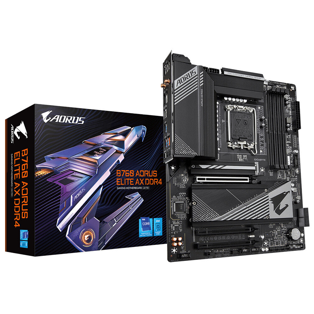 Gigabyte B760 AORUS ELITE AX DDR4 - Intel B760 Express LGA 1700 ATX motherboard