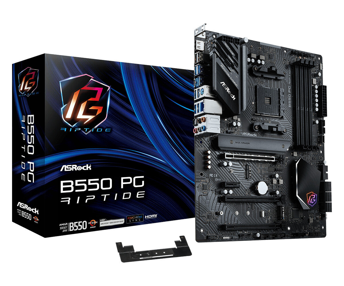 Asrock B550 PG Riptide ATX motherboard - AMD B550 Socket AM4