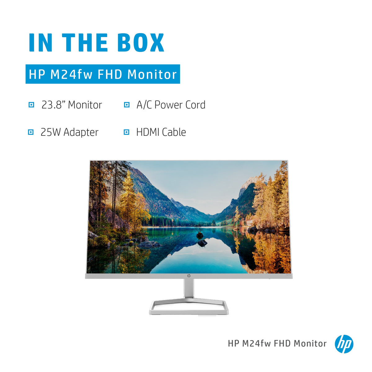 HP M24fw - 60.5 cm (23.8&quot;) 1920 x 1080 pixels Full HD LED Monitor