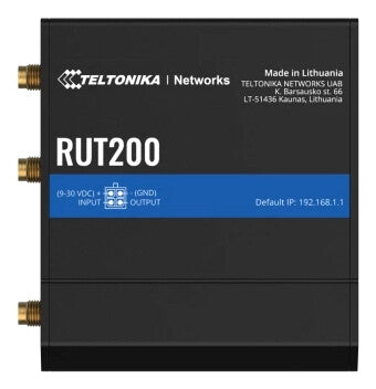 Teltonika RUT200 wireless router Fast Ethernet 4G Black